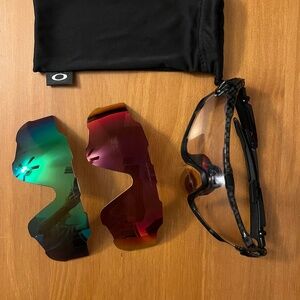 Oakley Jawbreaker Sunglasses with 3 Lenses
